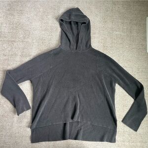 Athleta ribbed sweater with hood